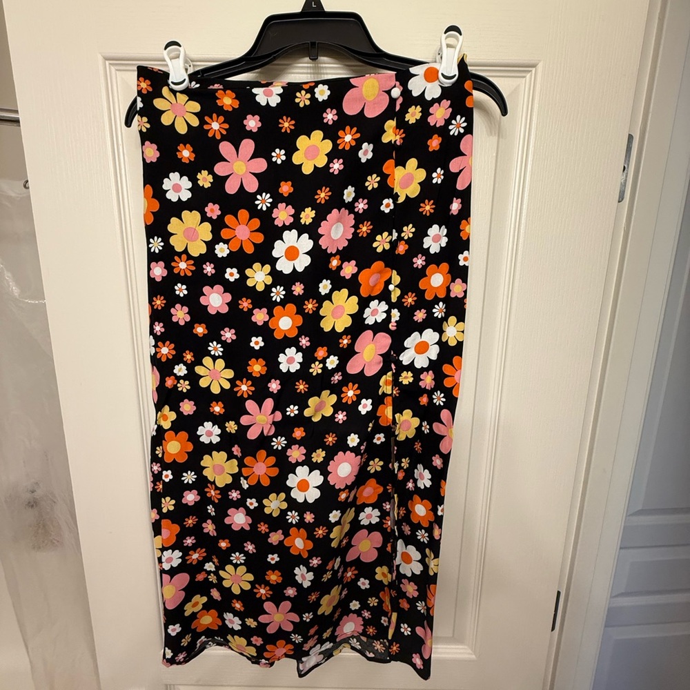 Miss Selfridge Floral Midi Skirt